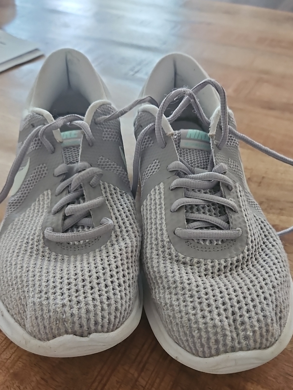 Nike Women's Gray Mesh Athletic Sneakers